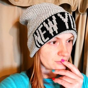 New York Gray Beanie 🩶